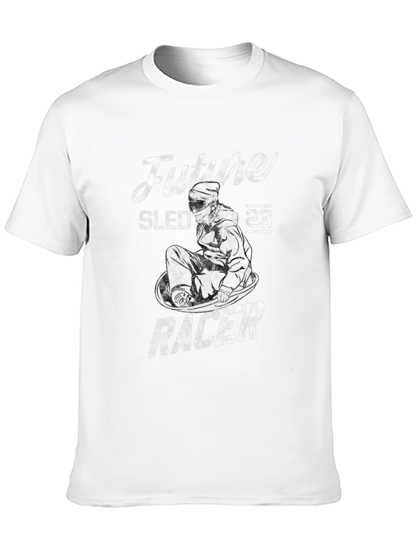 Future Sled Racer Graphic Tee - Black Cotton T-Shirt