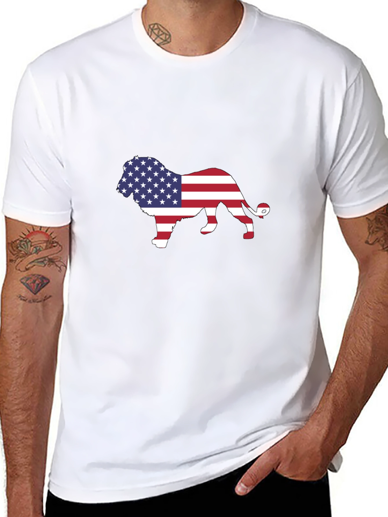 American Lion T-Shirt - Patriotic Pride