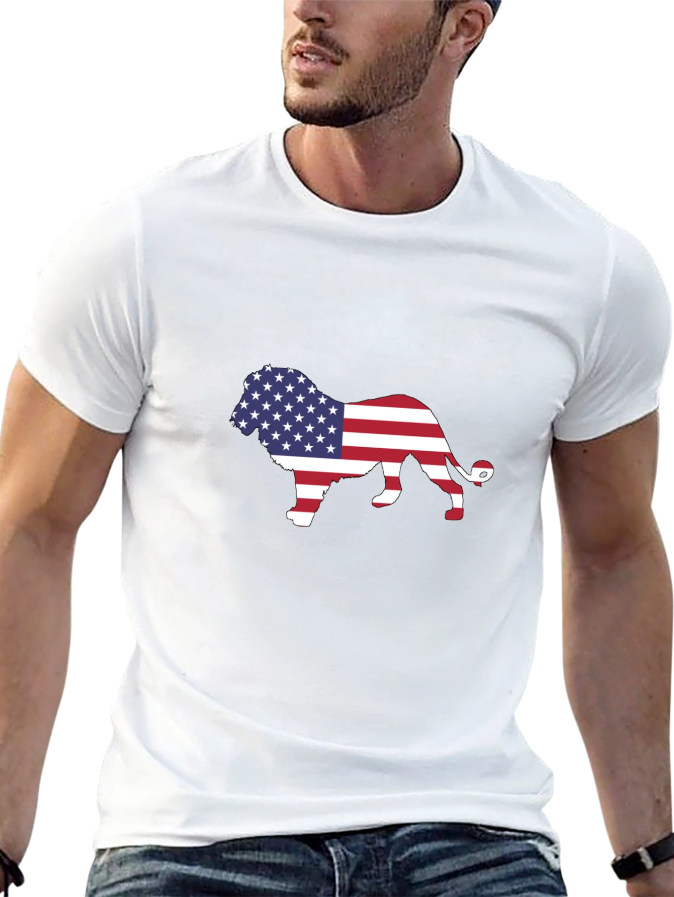 American Lion T-Shirt - Patriotic Pride
