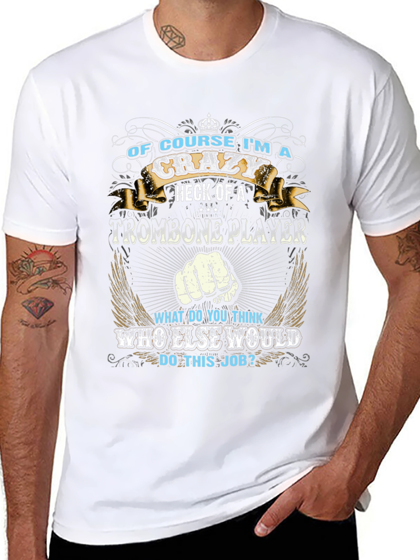 Crazy Trombone Player T-Shirt
