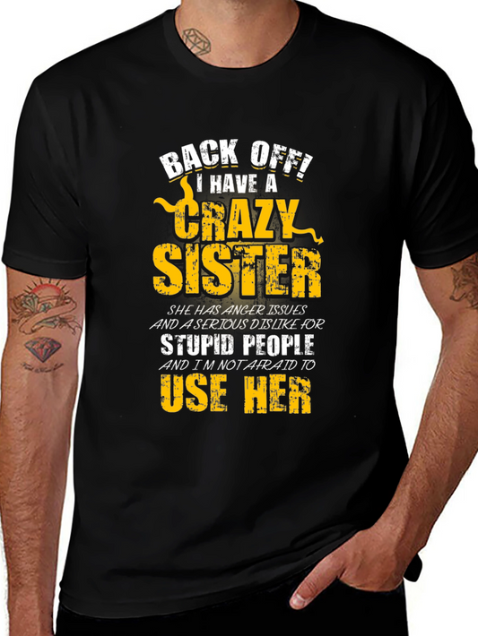Crazy Sister Graphic Tee - Black T-Shirt
