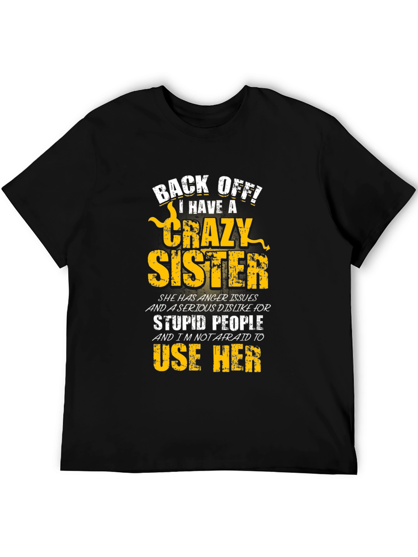 Crazy Sister Graphic Tee - Black T-Shirt