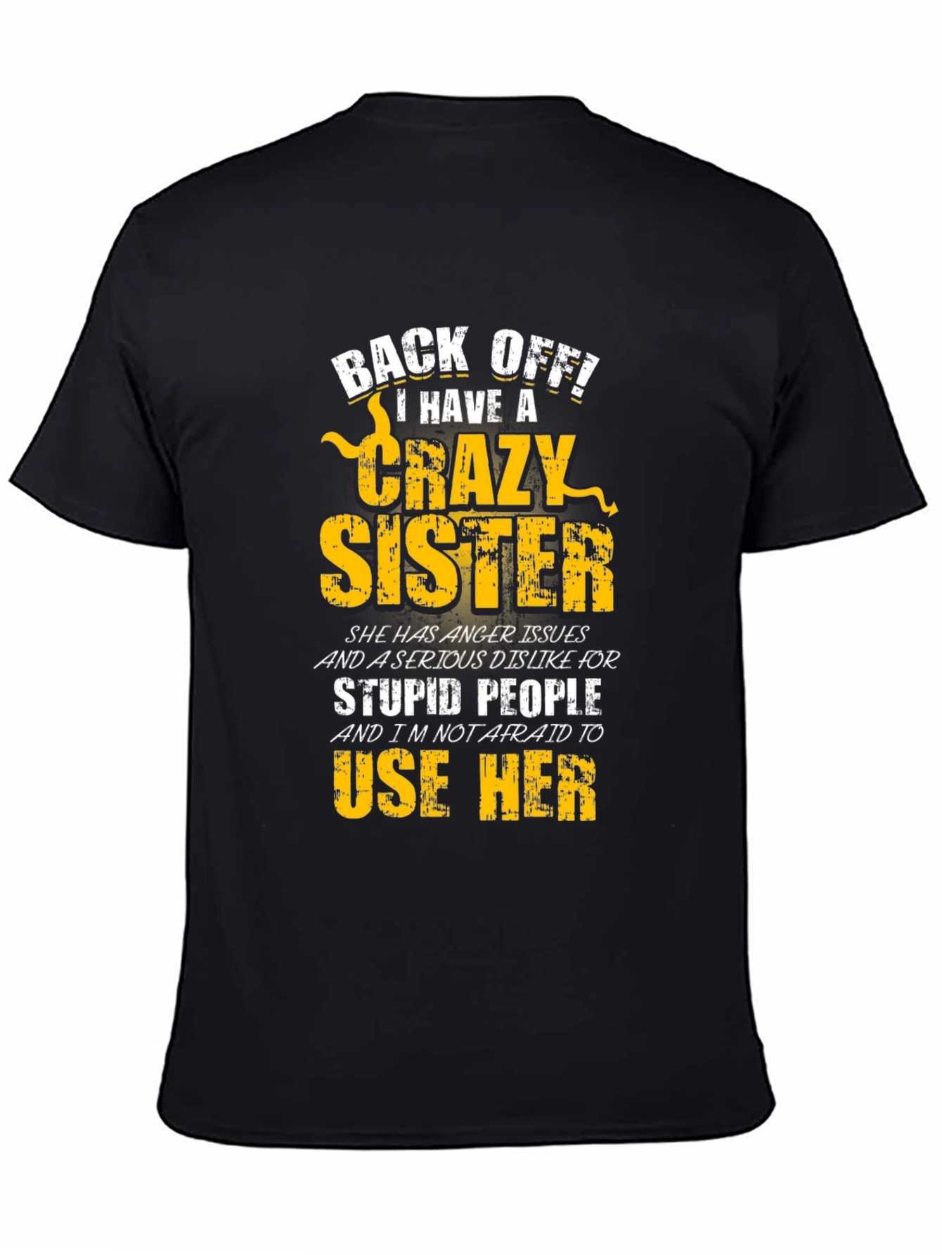 Crazy Sister Graphic Tee - Black T-Shirt