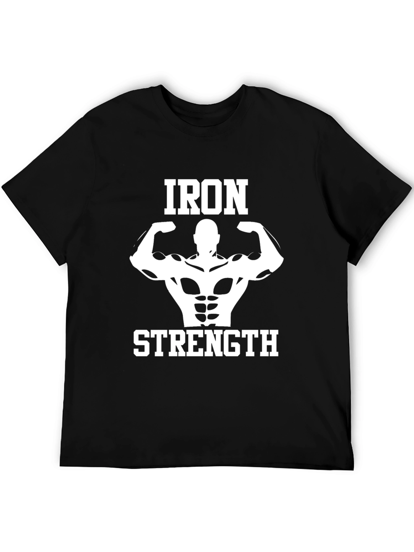 Iron Strength T-Shirt - Black Gym Motivation Tee