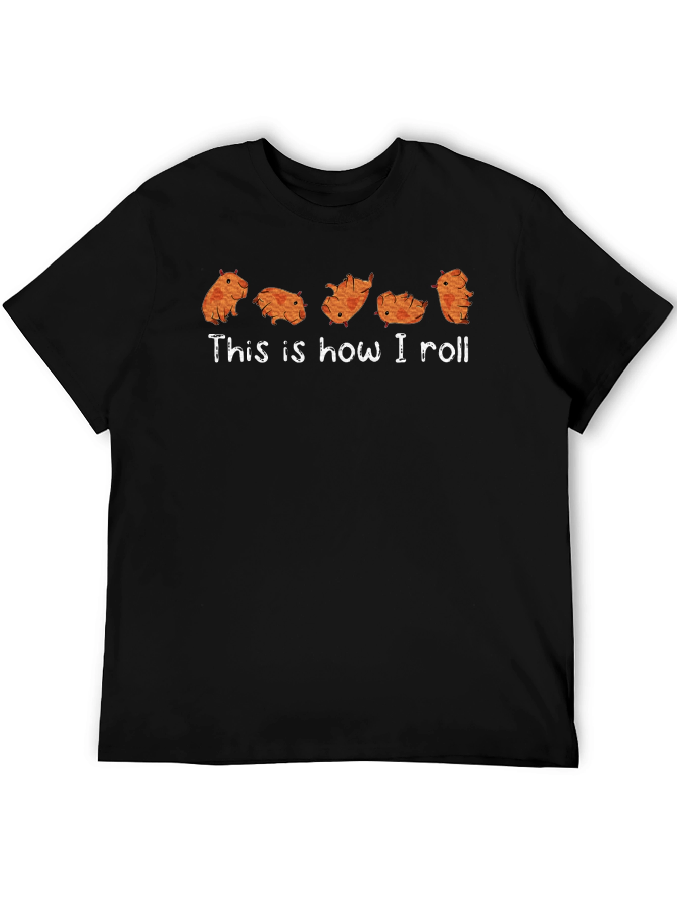 Funny Capybara This is How I Roll Graphic T-Shirt