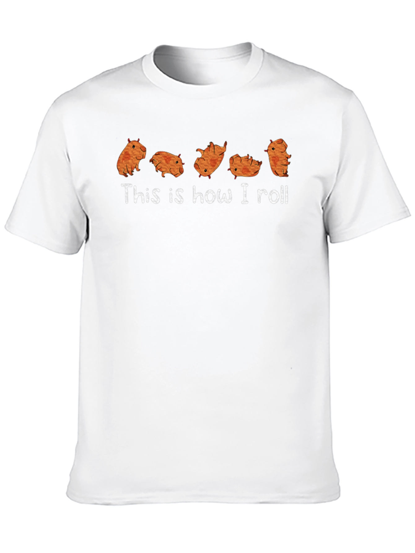 Funny Capybara This is How I Roll Graphic T-Shirt