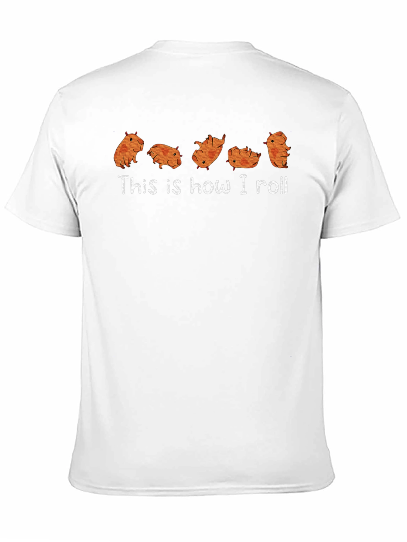 Funny Capybara This is How I Roll Graphic T-Shirt