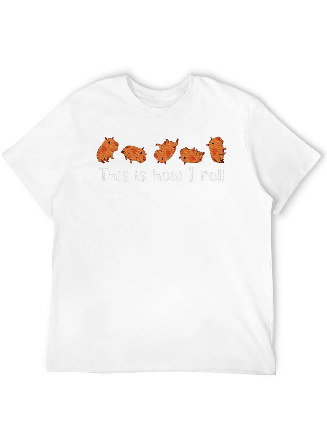 Funny Capybara This is How I Roll Graphic T-Shirt