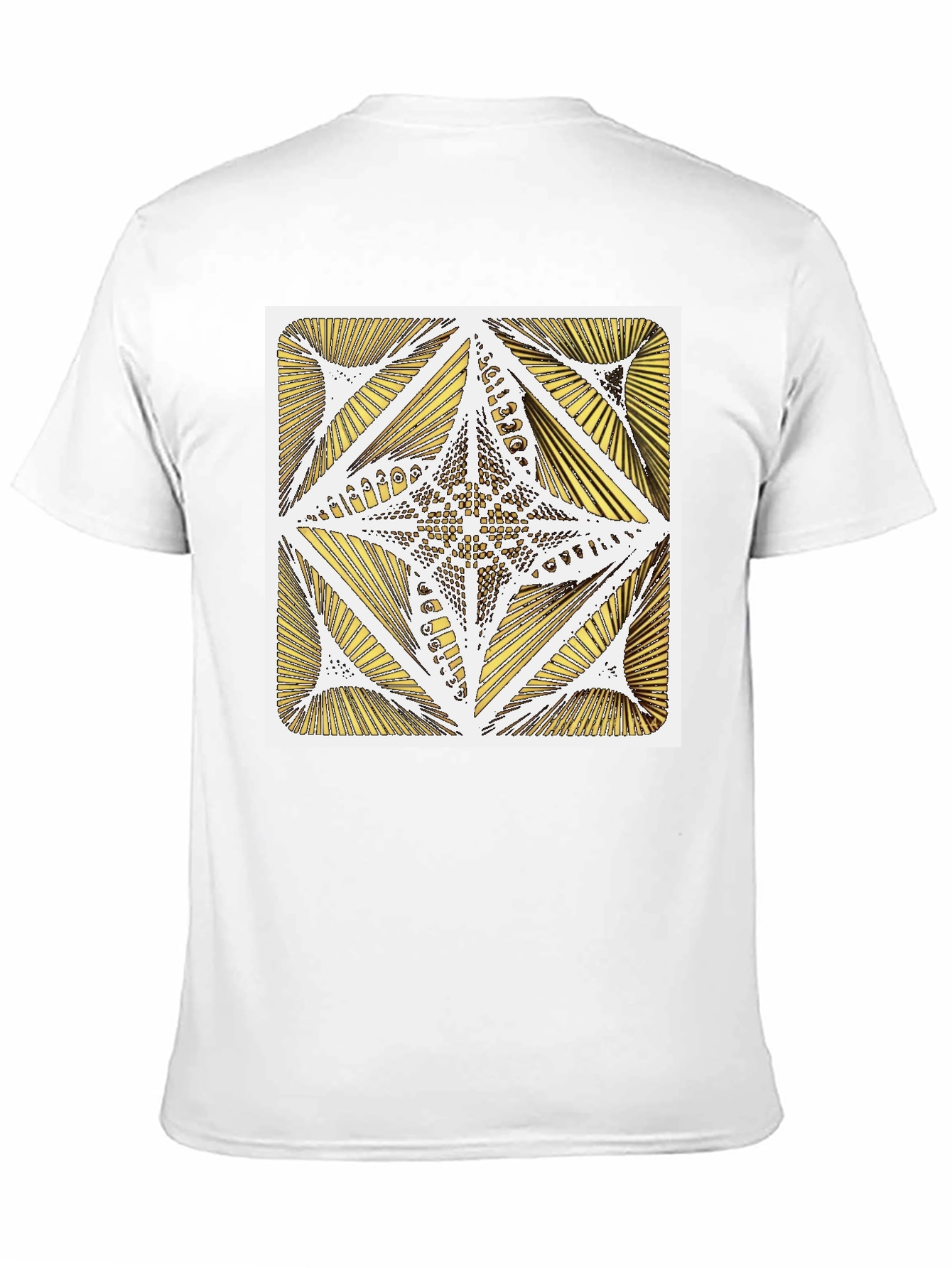 Geometric Star Graphic Tee - Modern Art Shirt