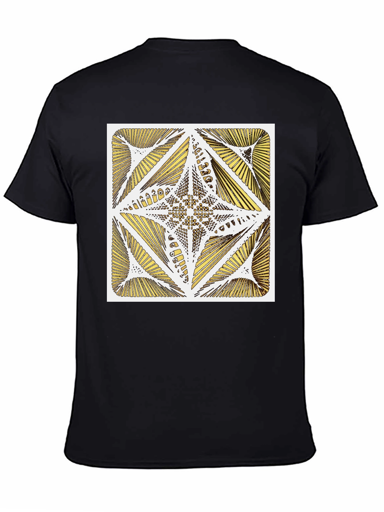 Geometric Star Graphic Tee - Modern Art Shirt