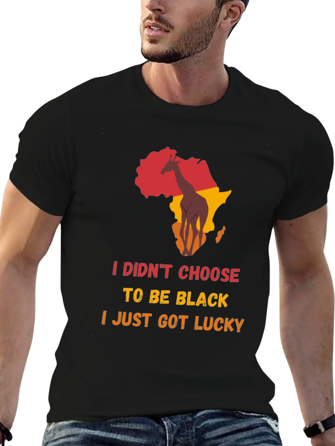 Lucky Black Graphic Tee