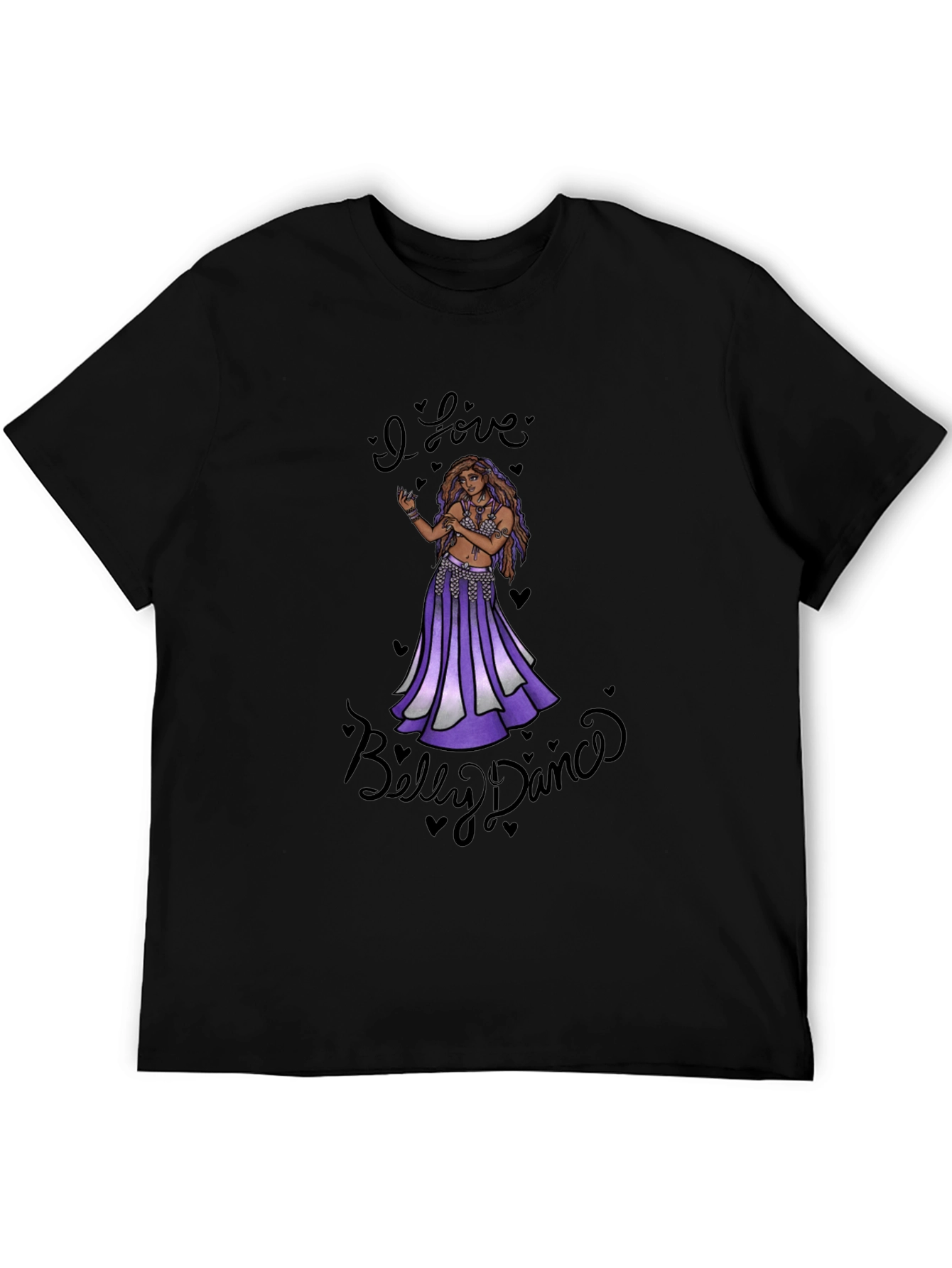 I Love Belly Dance Black T-Shirt