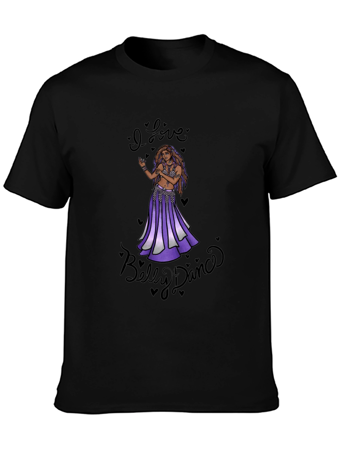 I Love Belly Dance Black T-Shirt