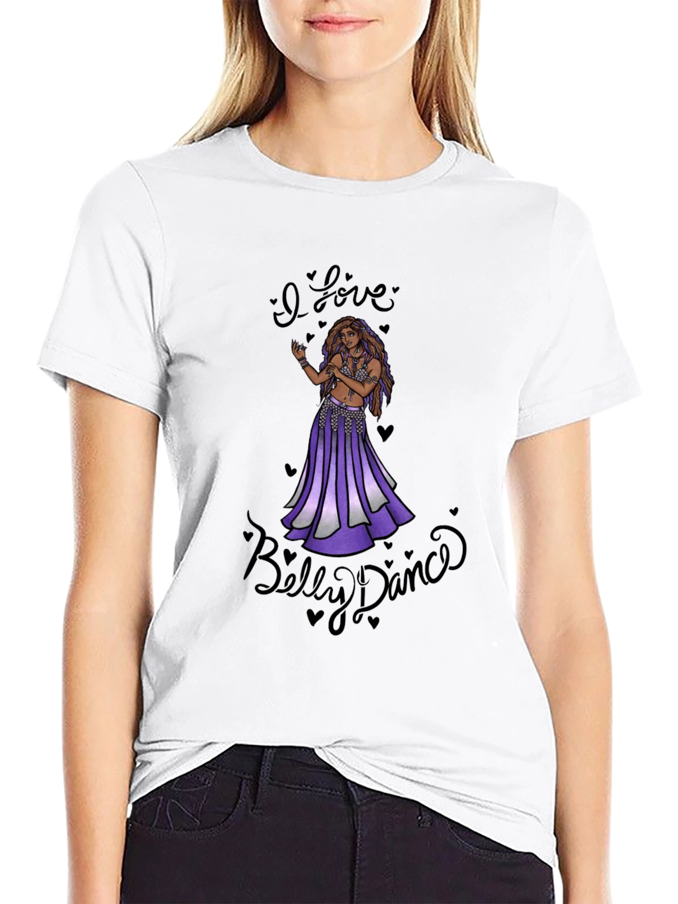 I Love Belly Dance Black T-Shirt
