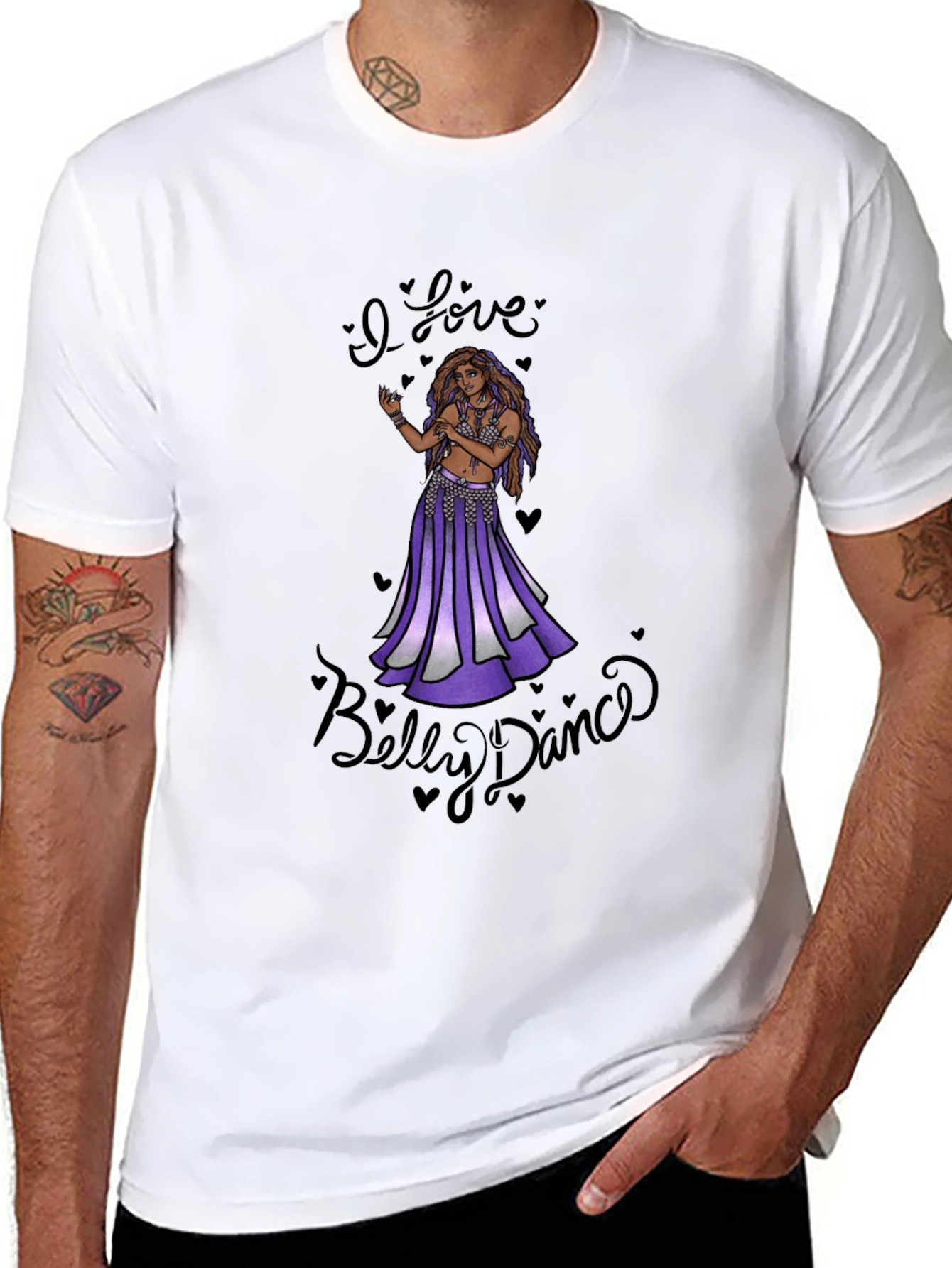 I Love Belly Dance Black T-Shirt