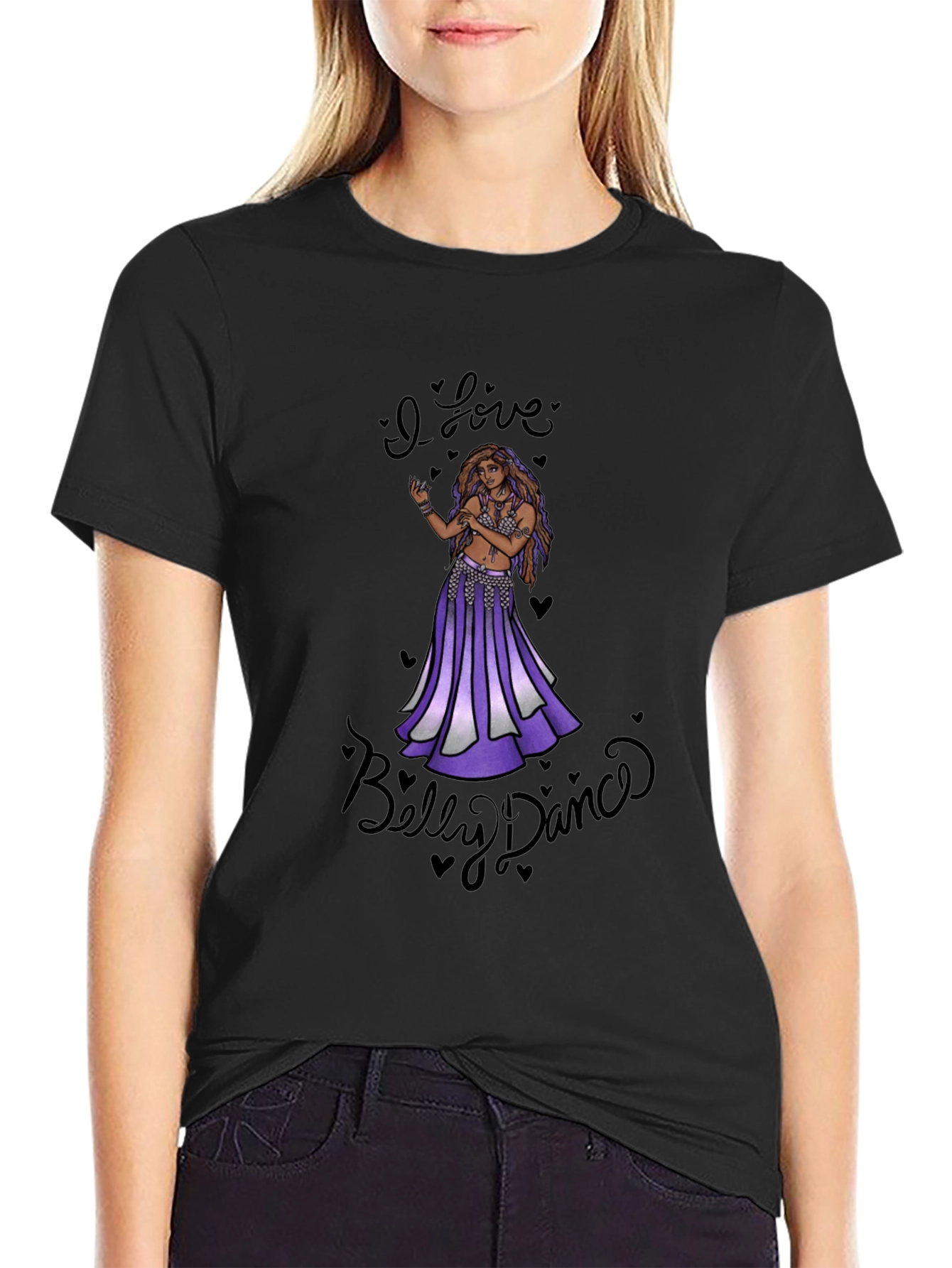 I Love Belly Dance Black T-Shirt
