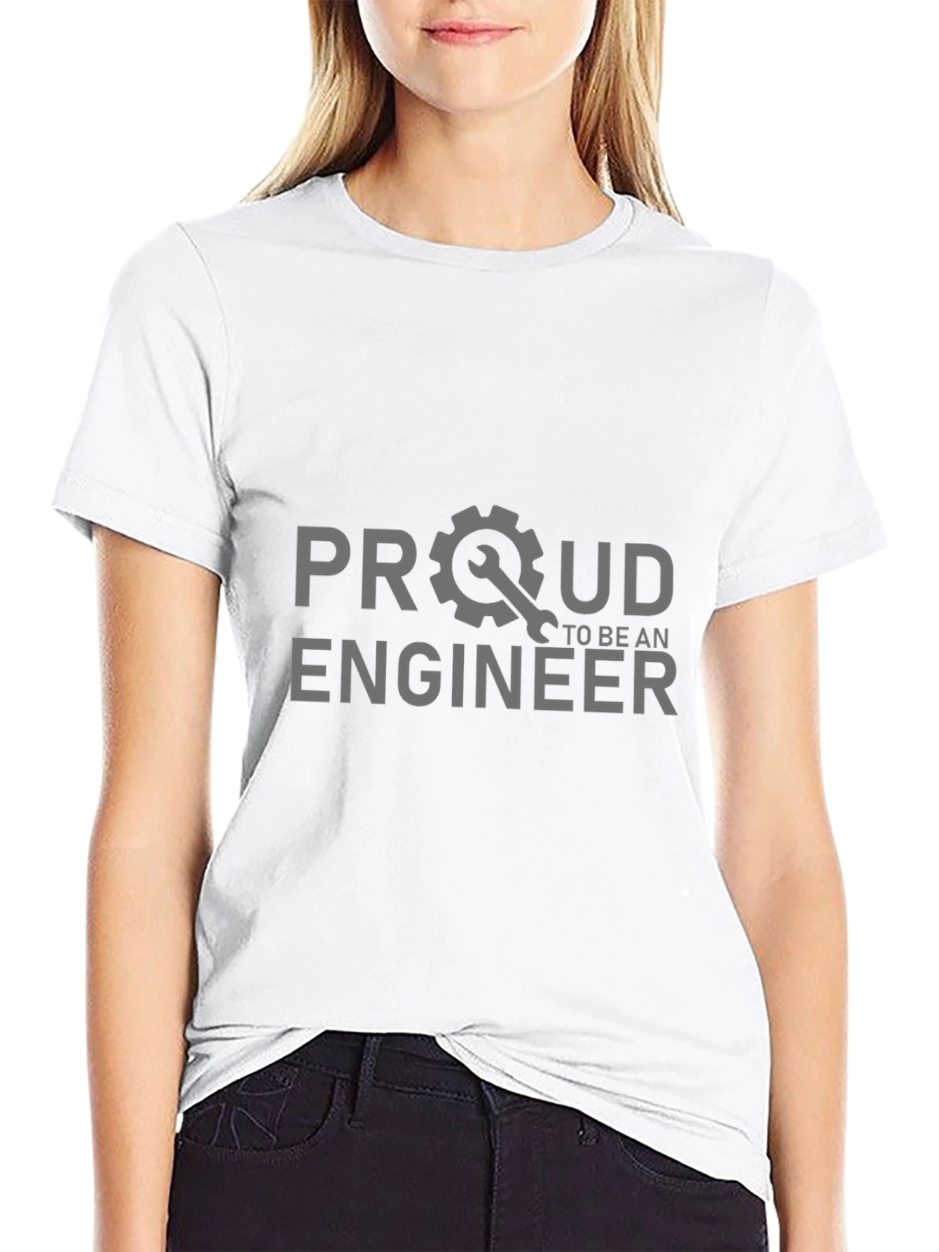 Proud Engineer Graphic T-Shirt - Black