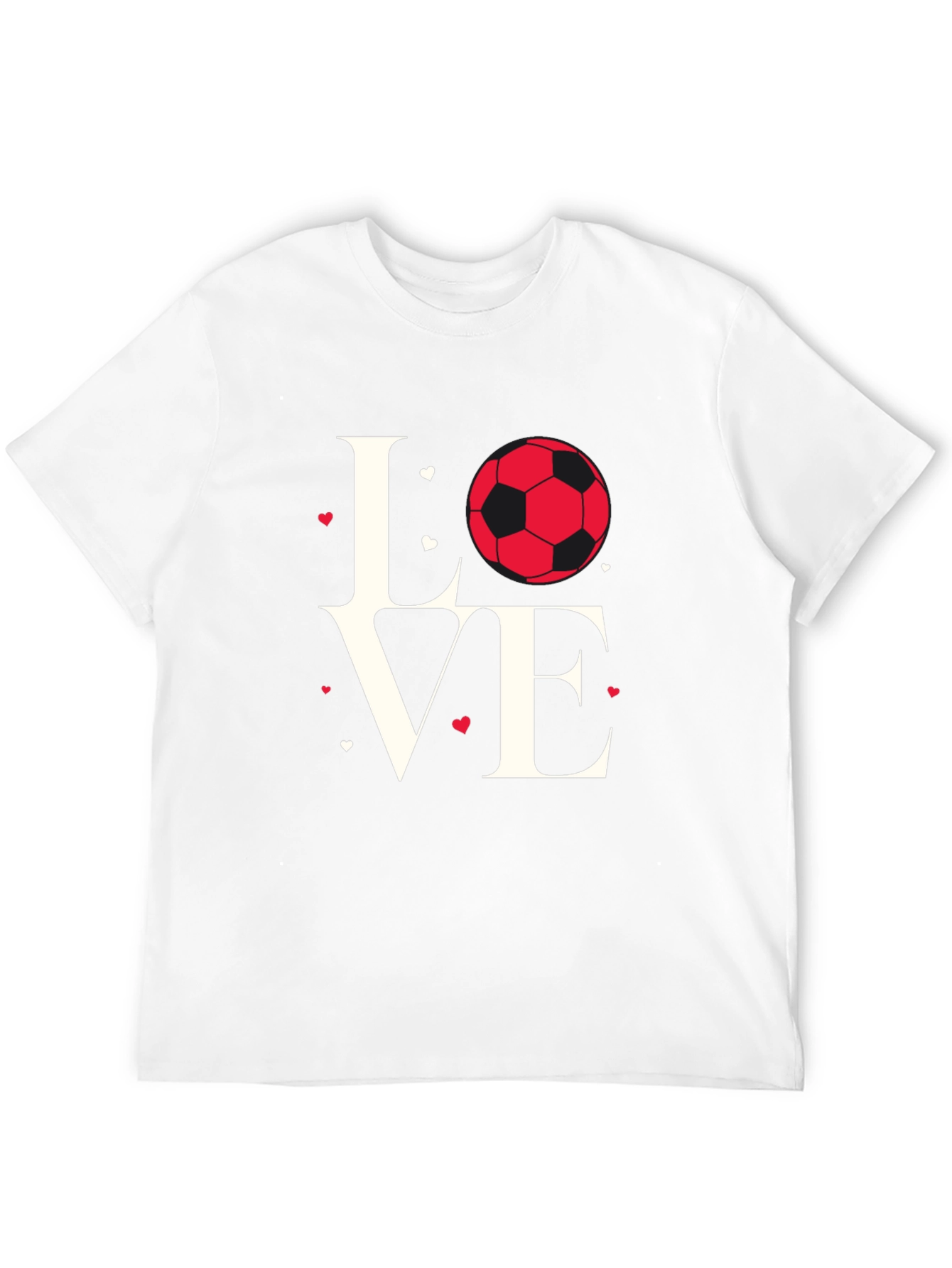 Love Soccer Black T-Shirt