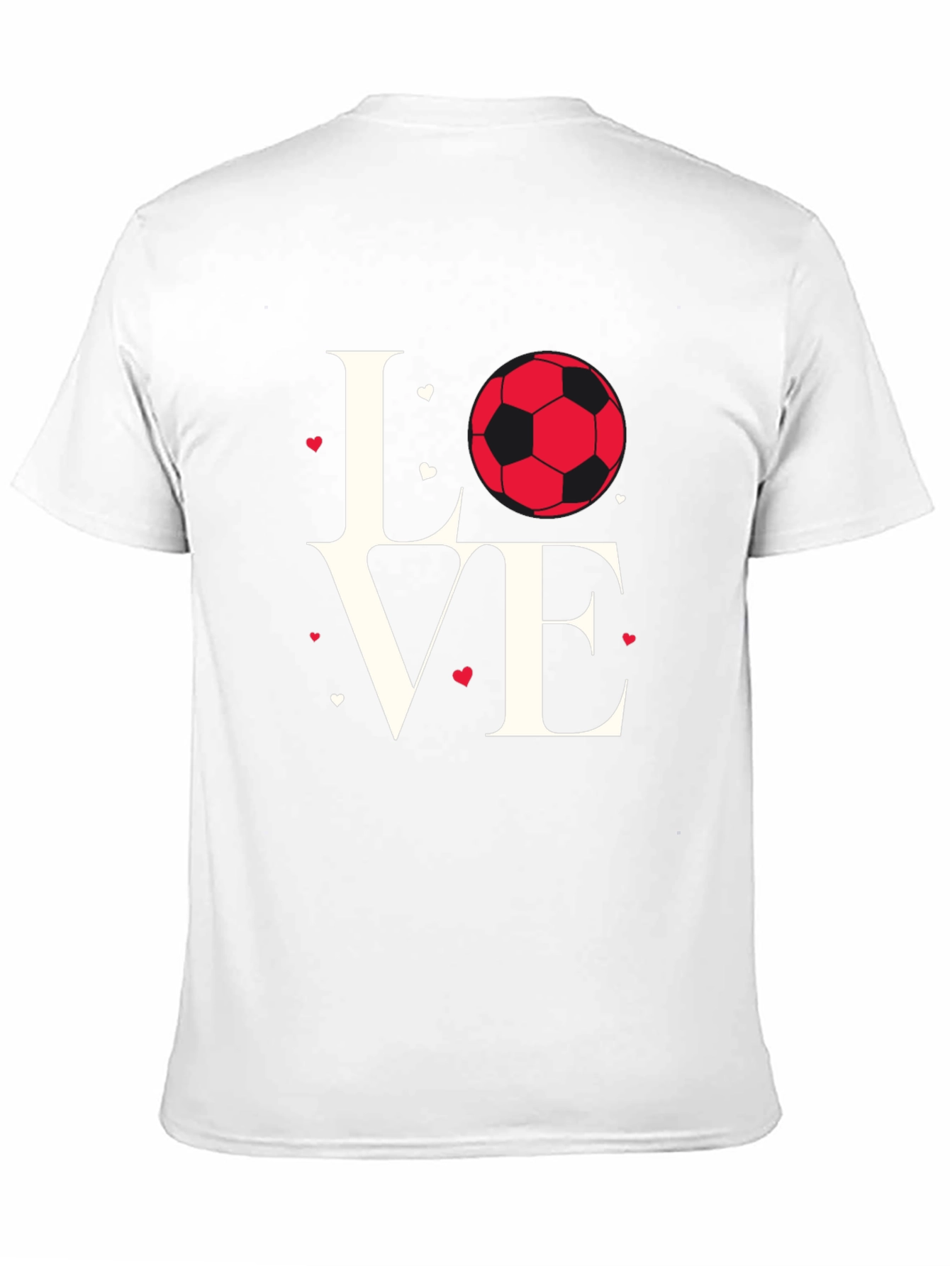 Love Soccer Black T-Shirt