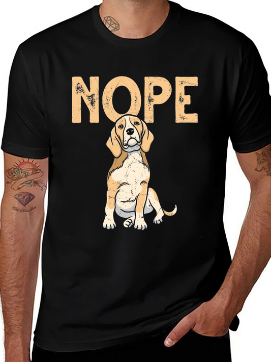 Nope Dog T-Shirt - Funny Beagle Tee