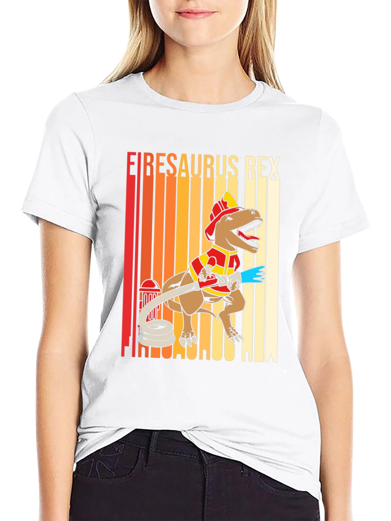 Firesaurus Rex Firefighter T-Shirt