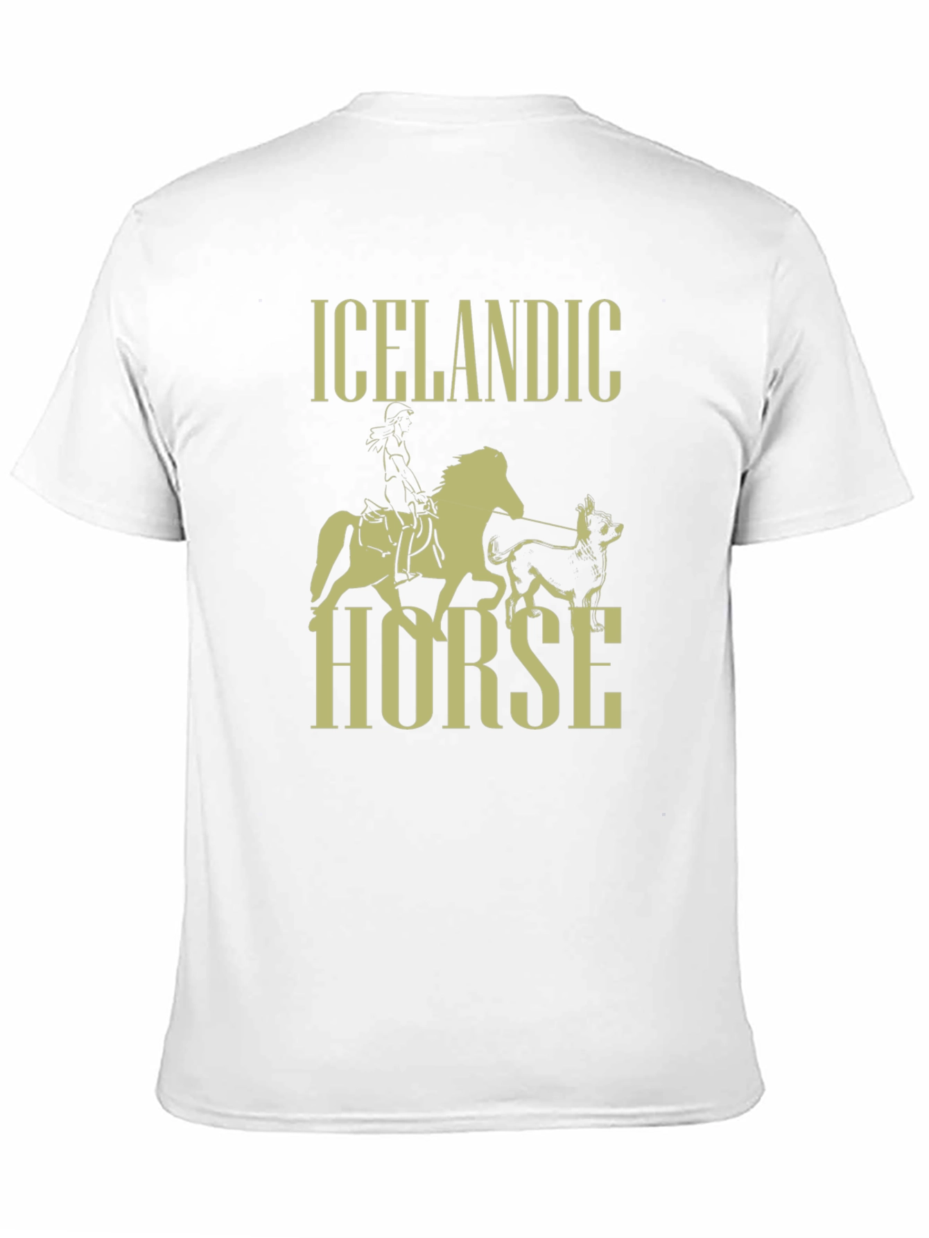 Icelandic Horse Graphic T-Shirt - Black