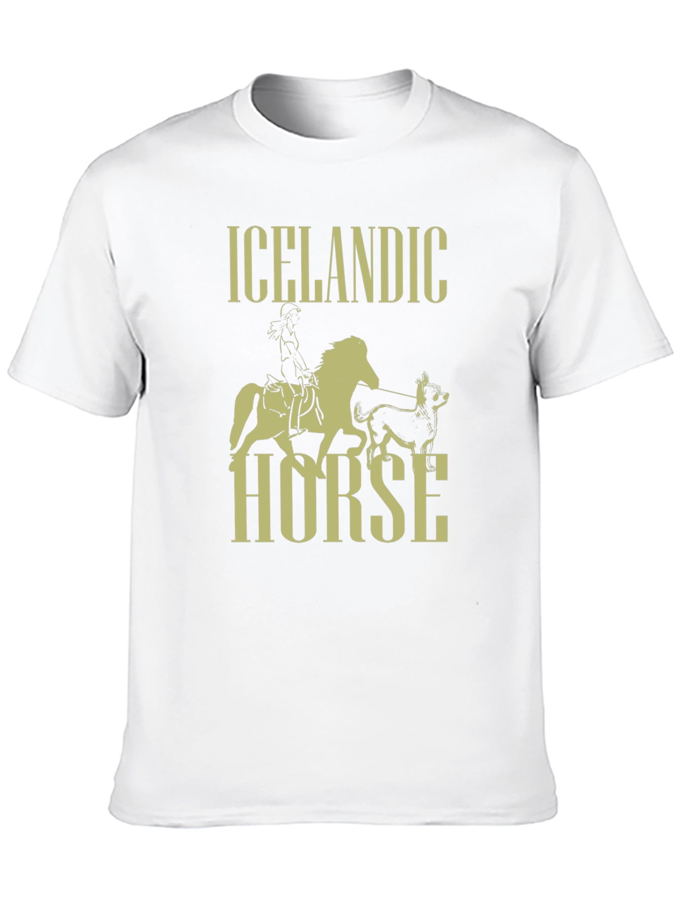 Icelandic Horse Graphic T-Shirt - Black