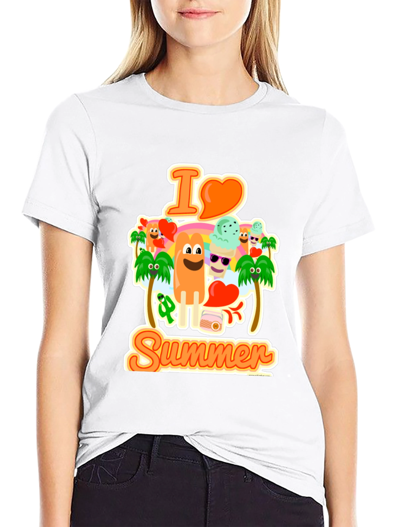 I Love Summer Graphic T-Shirt