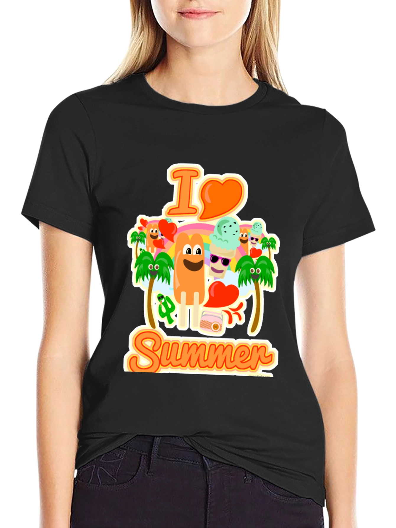 I Love Summer Graphic T-Shirt