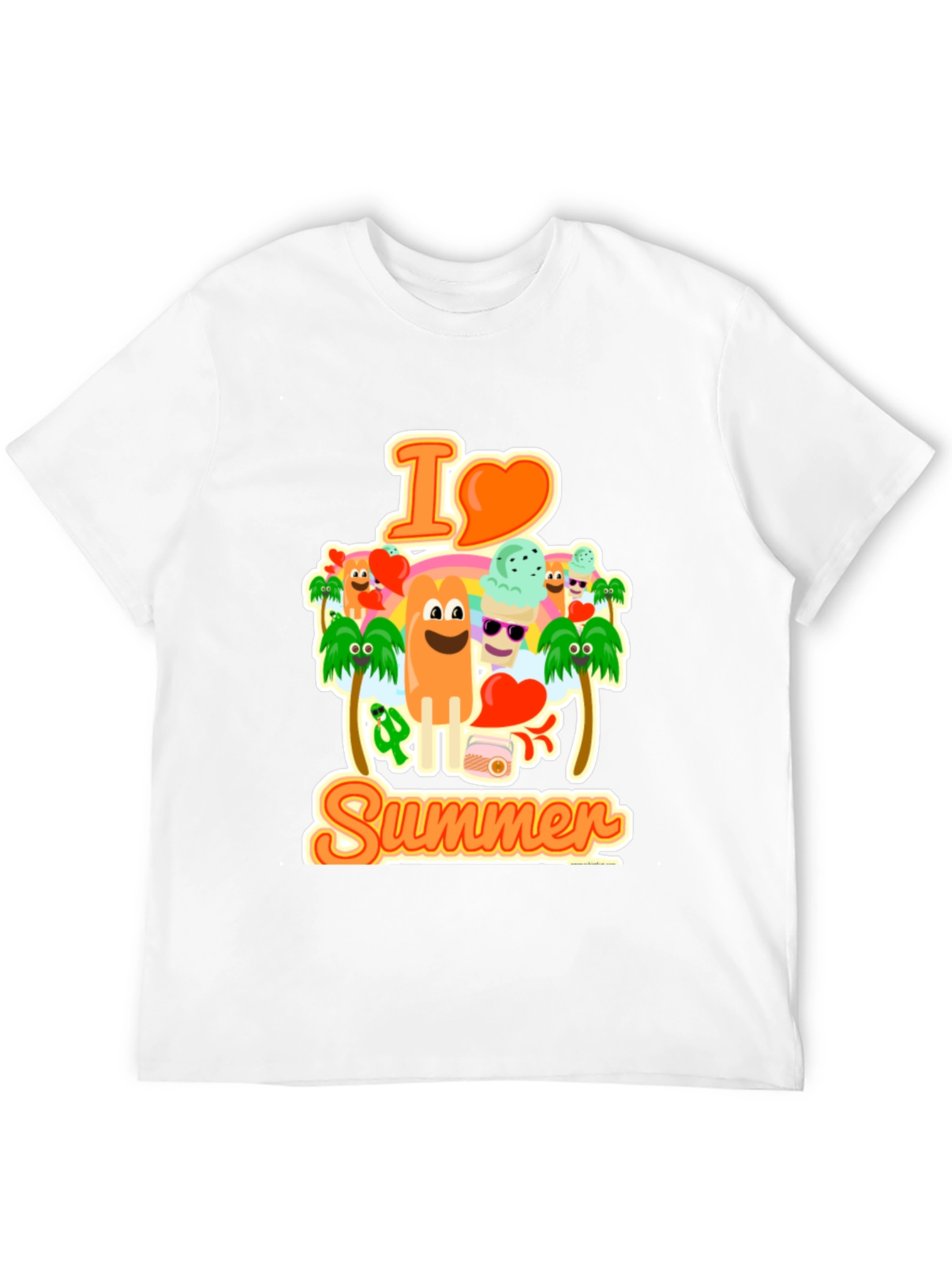 I Love Summer Graphic T-Shirt