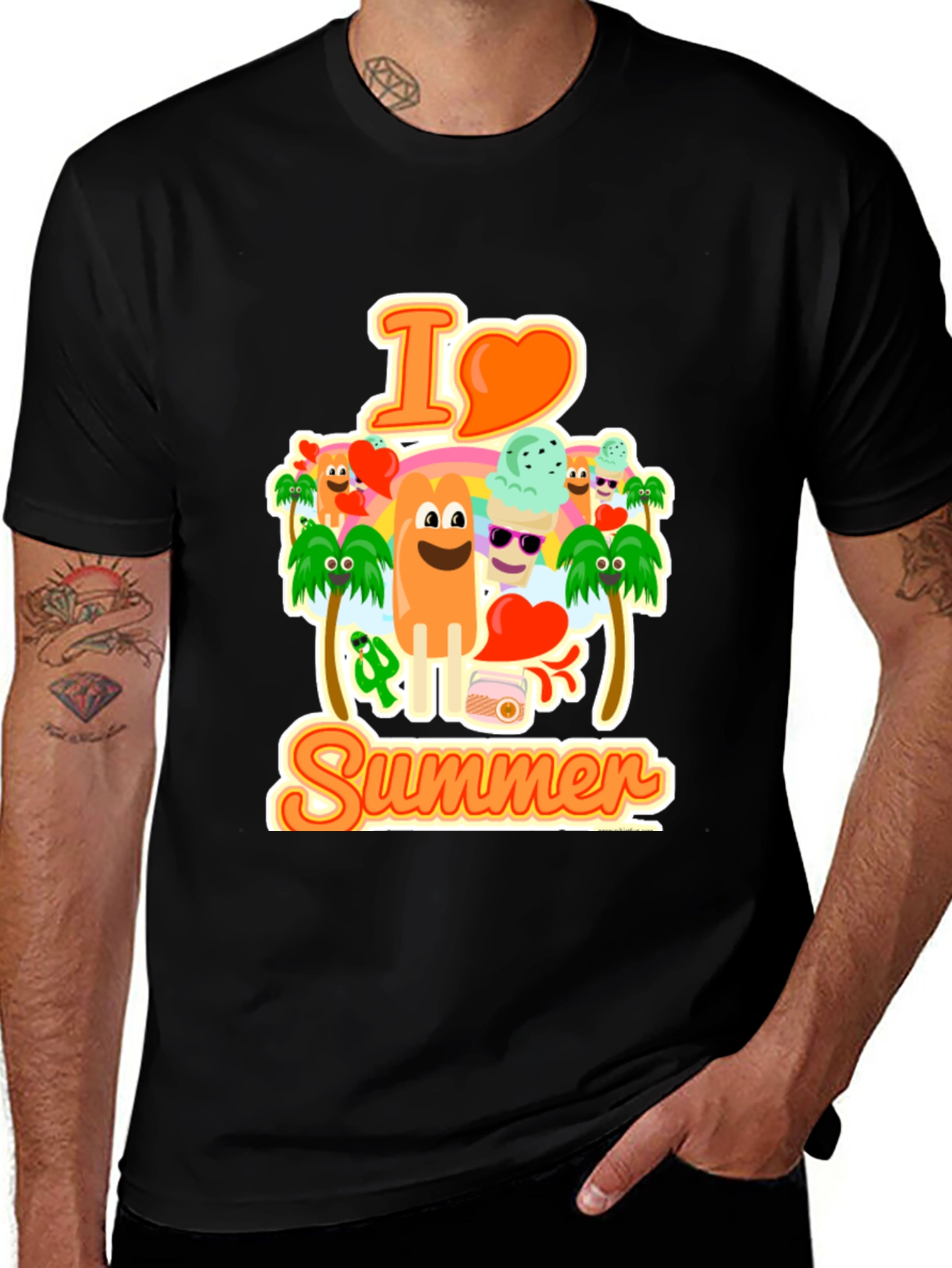 I Love Summer Graphic T-Shirt