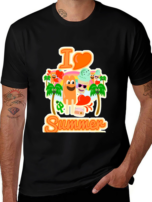 I Love Summer Graphic T-Shirt