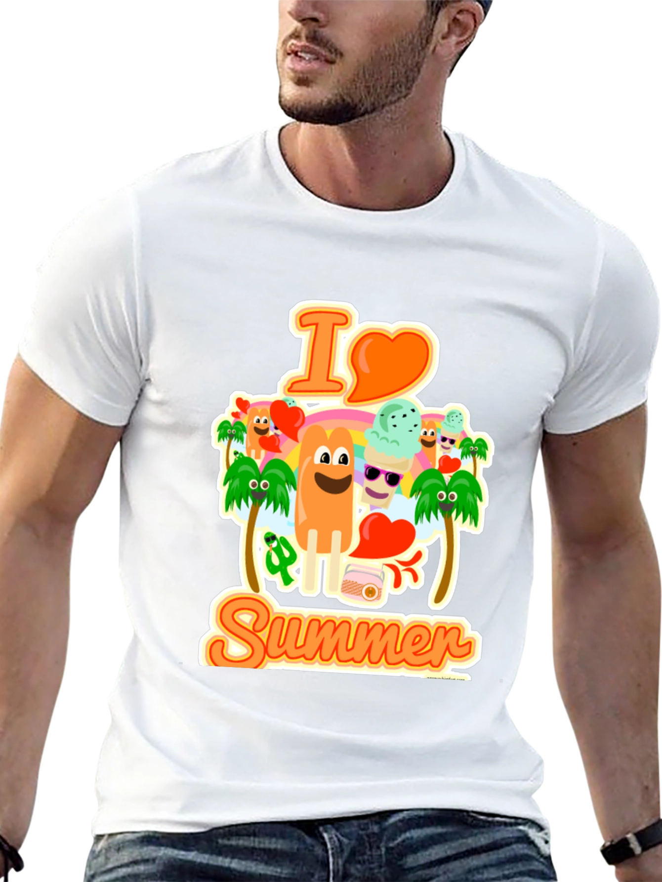 I Love Summer Graphic T-Shirt