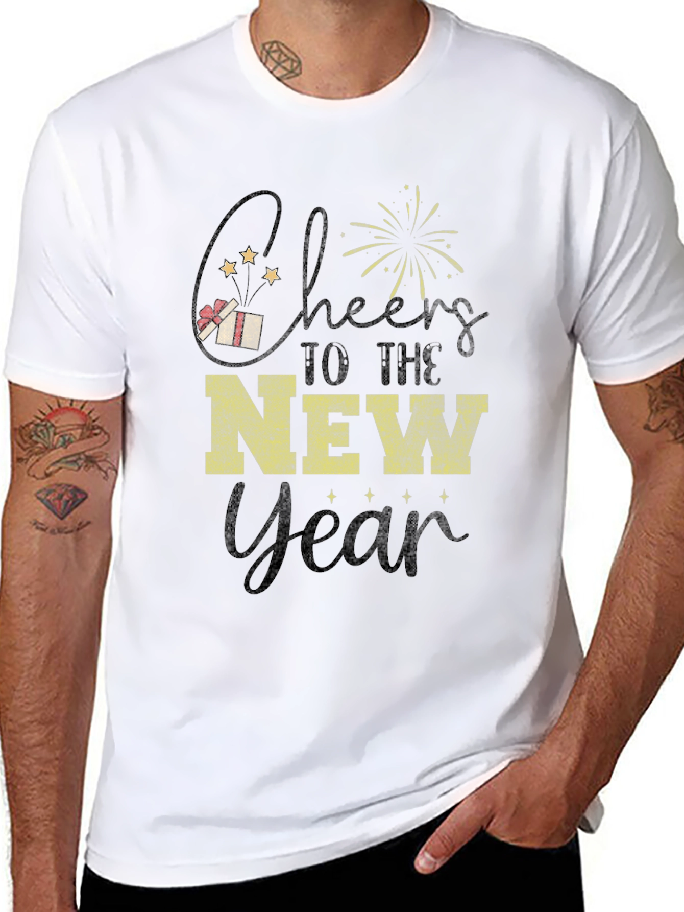 Cheers to the New Year Graphic T-Shirt
