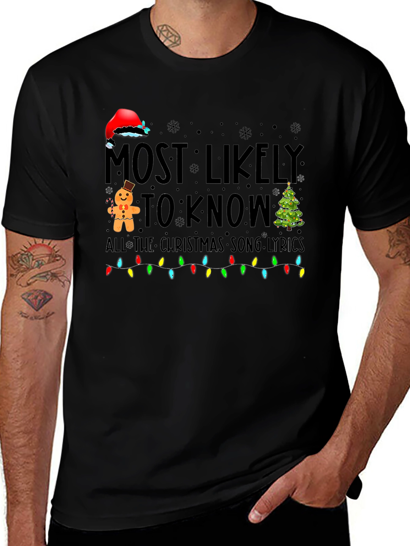 Most Likely To Know Christmas Song Lyrics T-Shirt