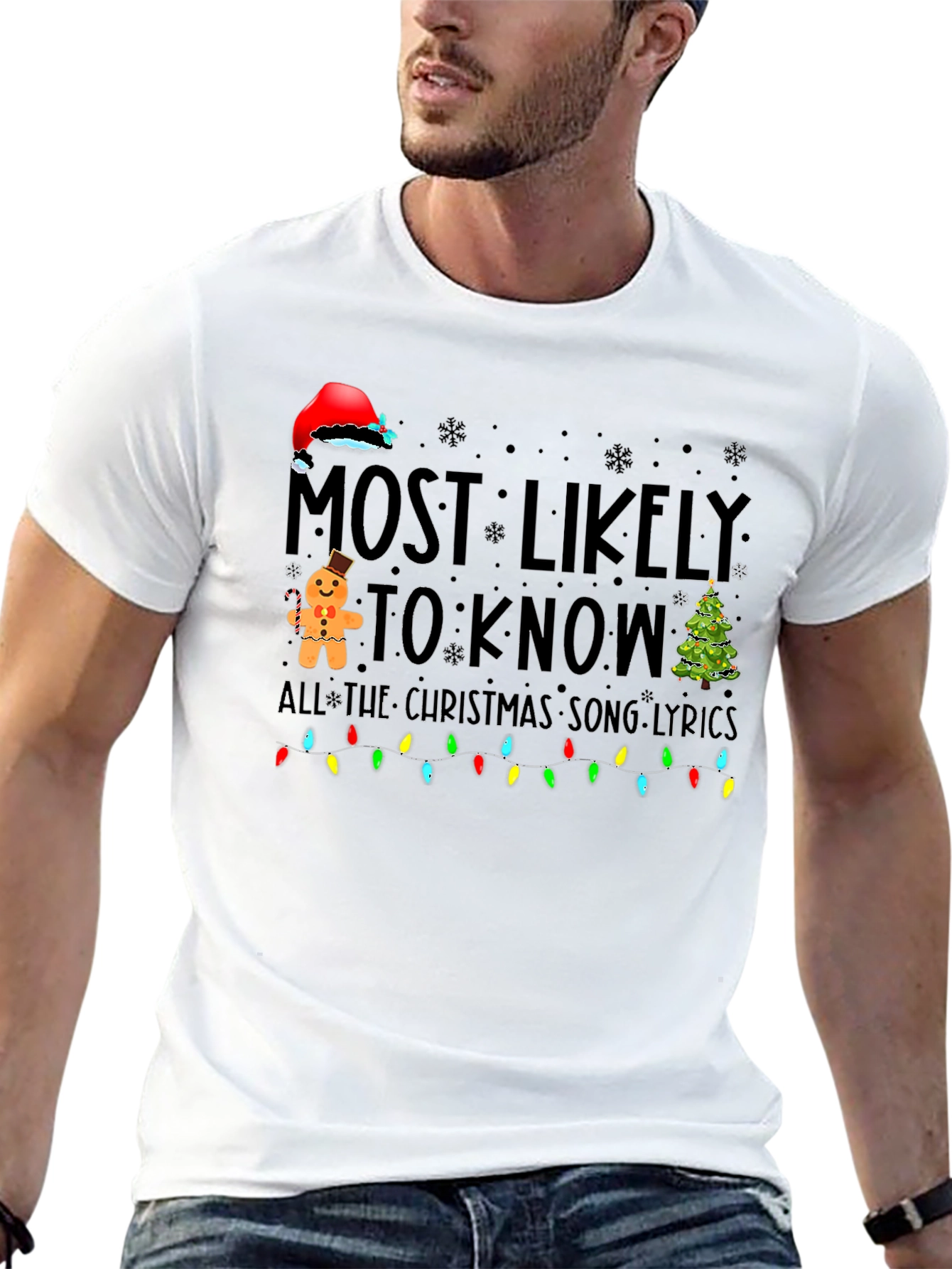 Most Likely To Know Christmas Song Lyrics T-Shirt