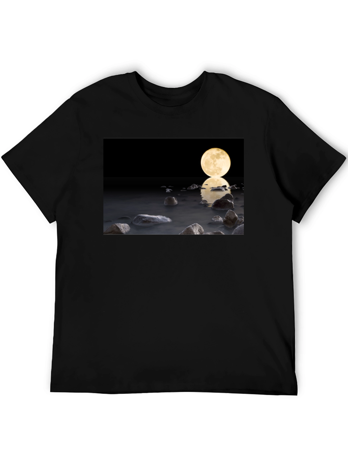 Moonlit Water Graphic Tee - Soft Cotton Blend