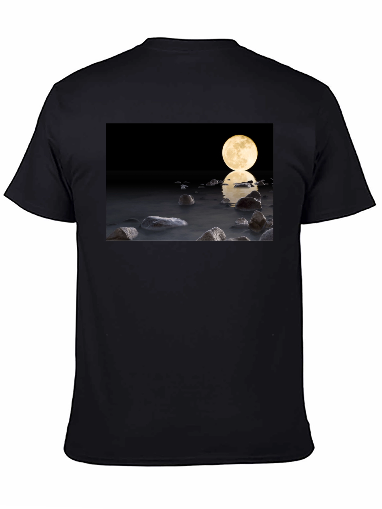 Moonlit Water Graphic Tee - Soft Cotton Blend