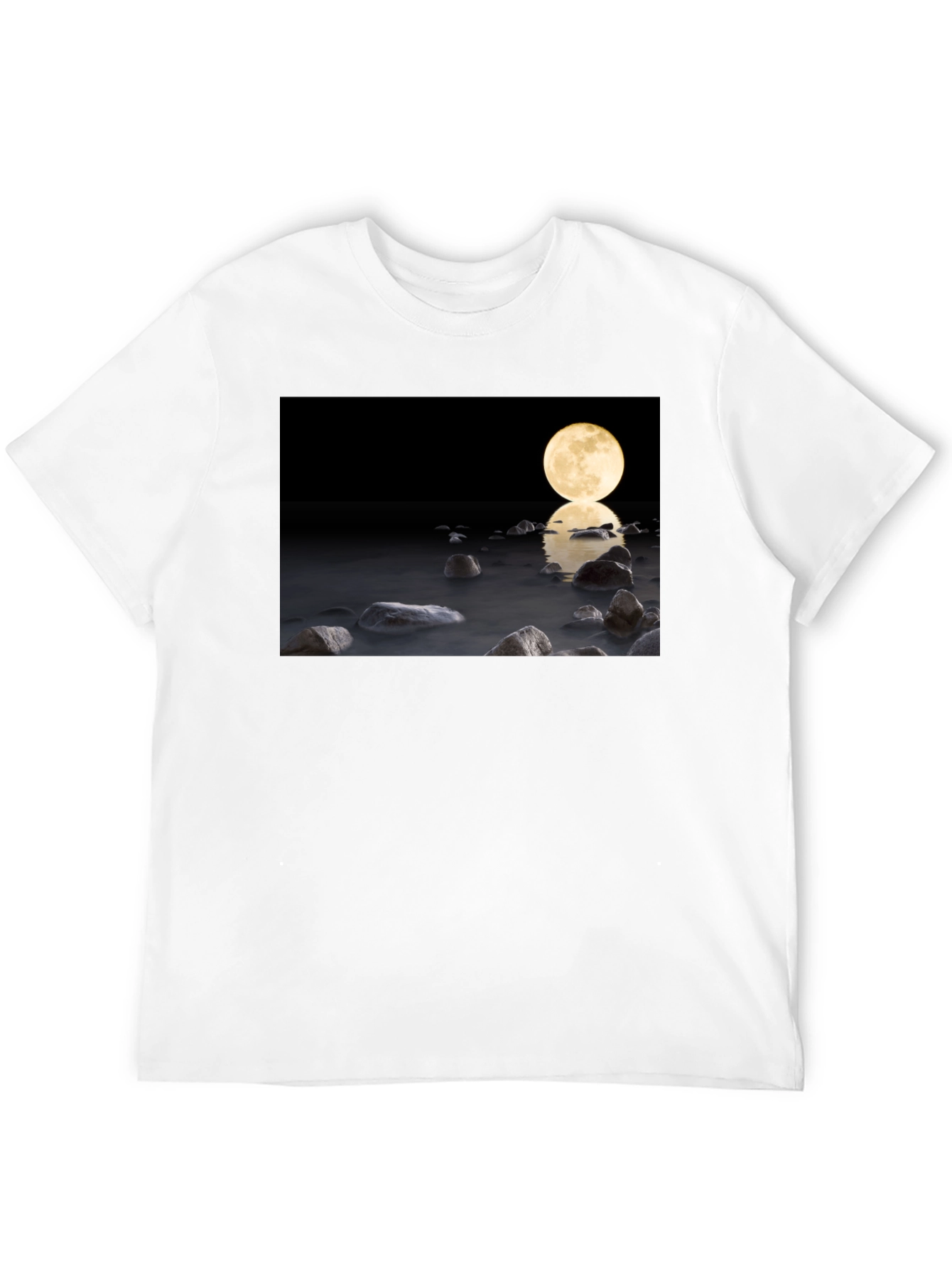 Moonlit Water Graphic Tee - Soft Cotton Blend