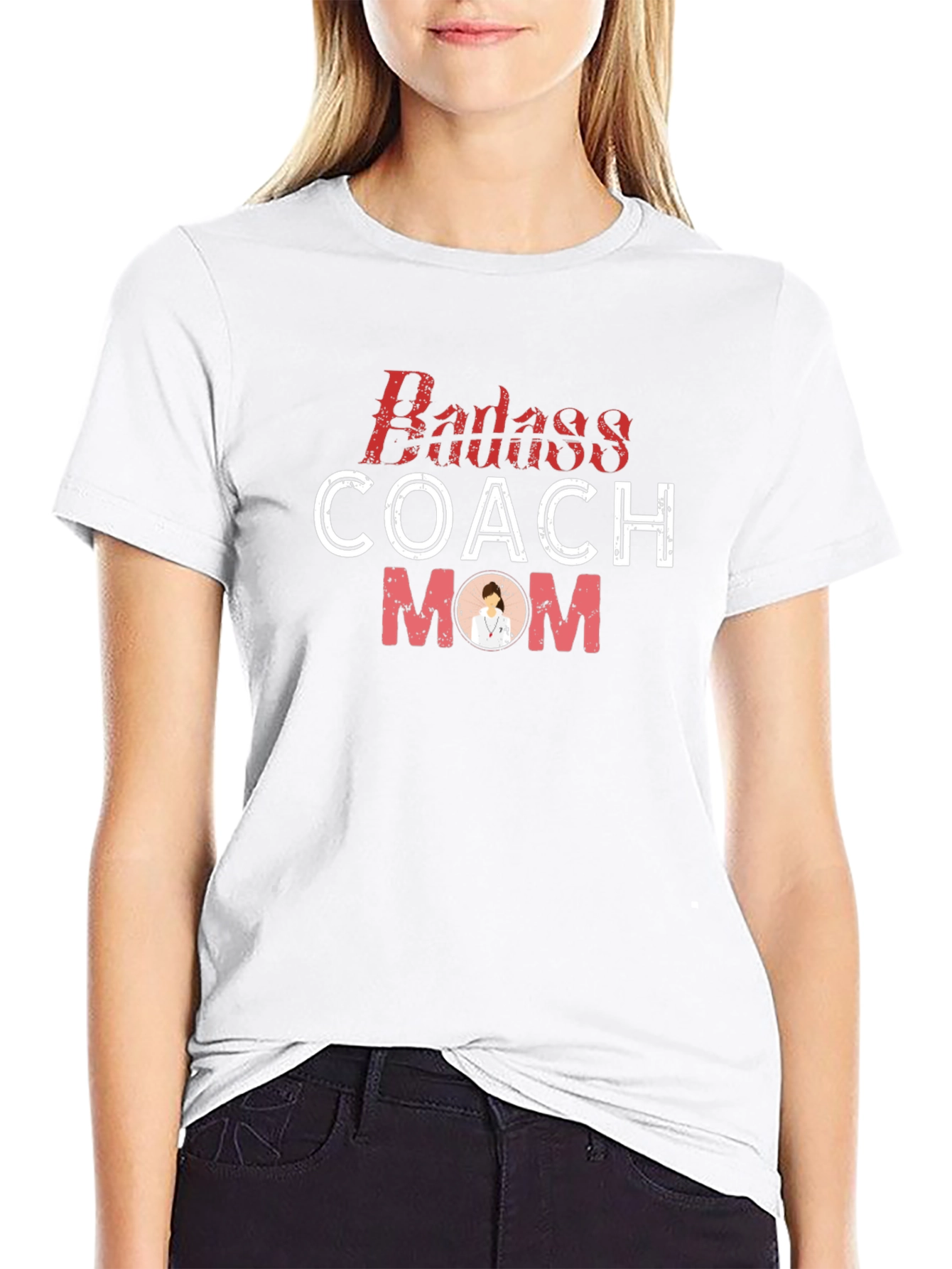 Badass Coach Mom T-Shirt - Unique Design