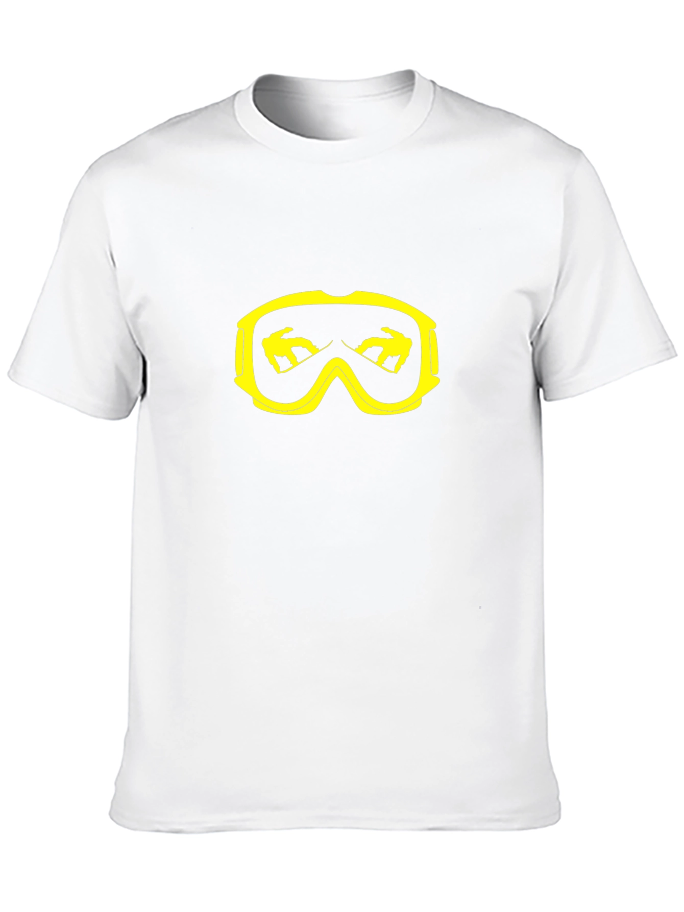 Cool Black T-Shirt with Yellow Goggle Graphic