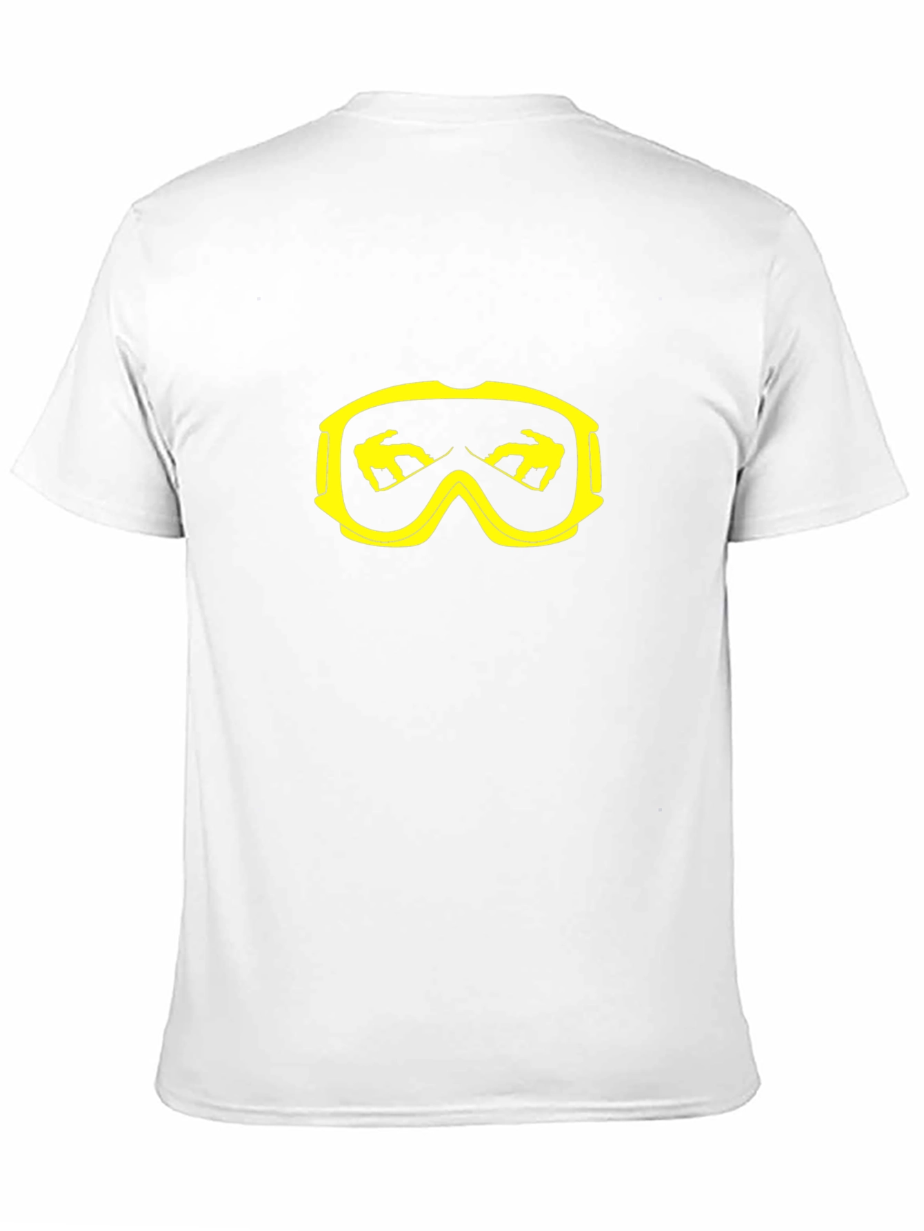 Cool Black T-Shirt with Yellow Goggle Graphic