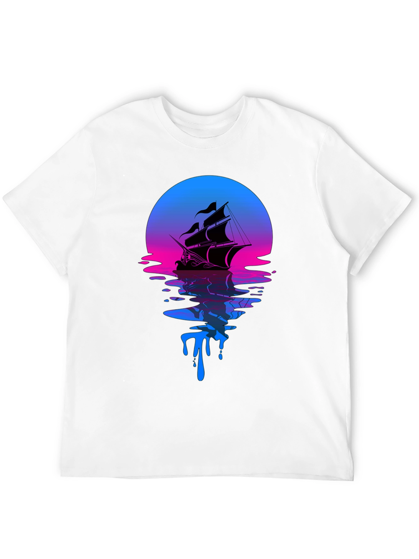 Sunset Ship Graphic Tee