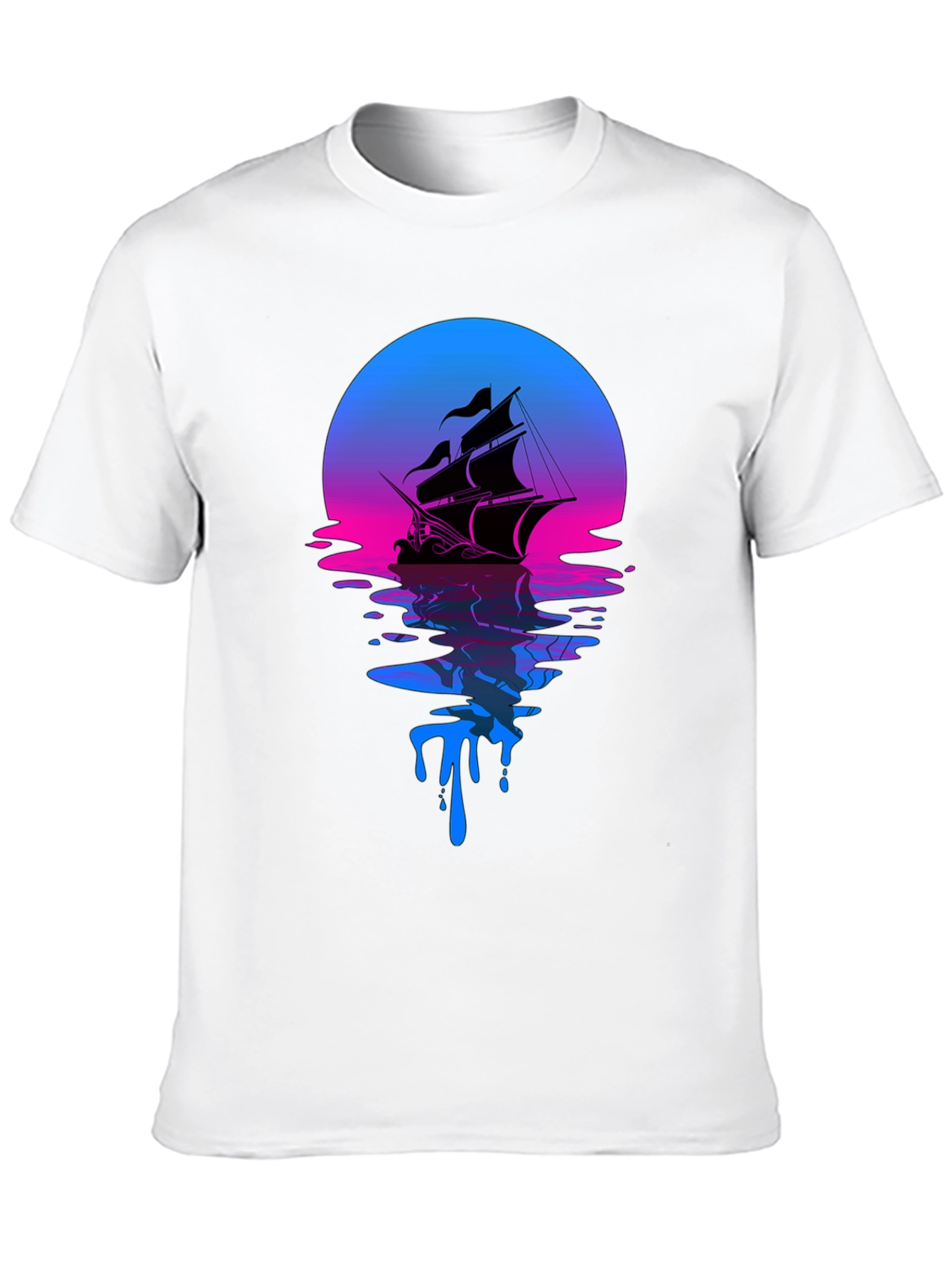 Sunset Ship Graphic Tee