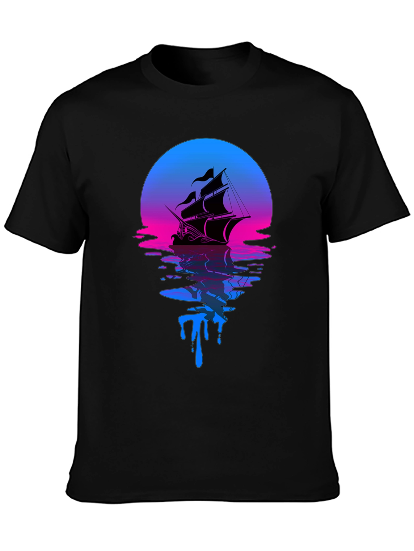 Sunset Ship Graphic Tee