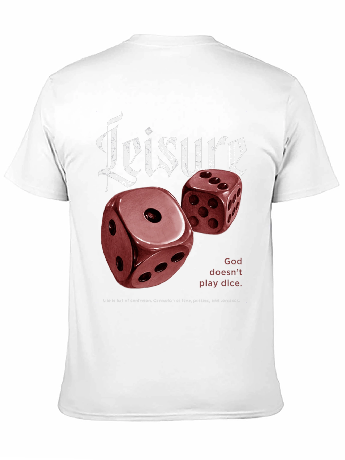 Leisure Dice Graphic Print T-Shirt