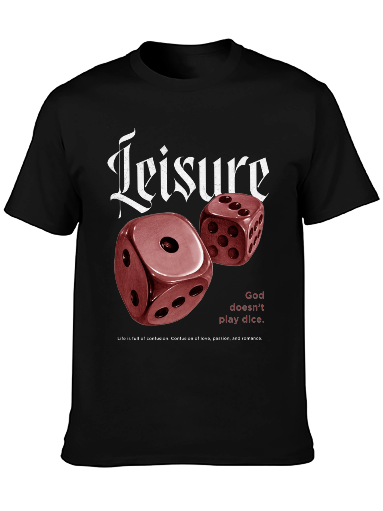 Leisure Dice Graphic Print T-Shirt