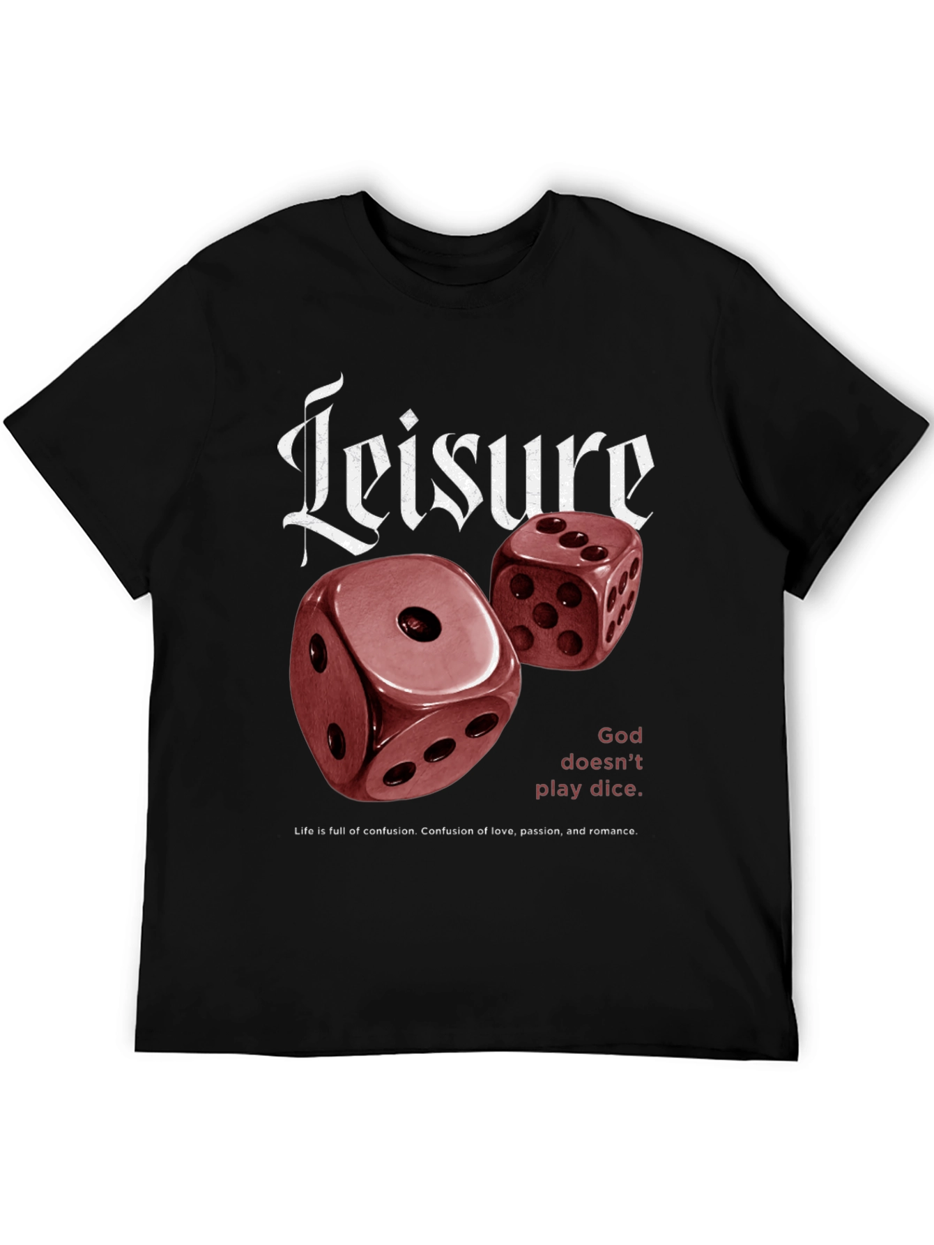 Leisure Dice Graphic Print T-Shirt