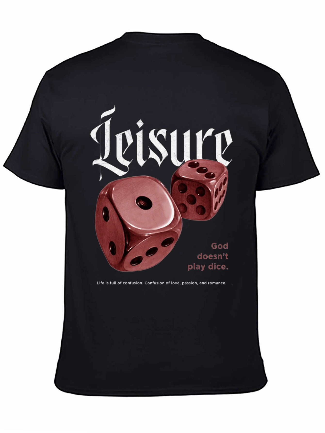Leisure Dice Graphic Print T-Shirt