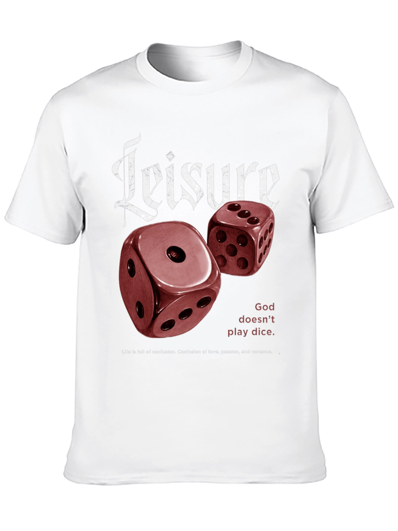Leisure Dice Graphic Print T-Shirt
